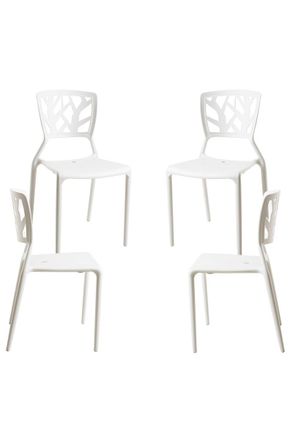 Regalos Miguel Packs Sillas Jard&iacute;n - Pack 4 Sillas Talan - Blanco
