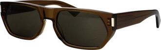 Saint Laurent SL 898 Zonnebril - Heren - Zonnebrillen - Bruin - 59 MM - Nylon - Accessoires
