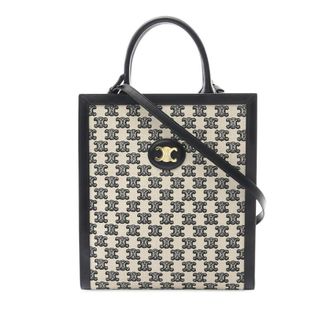 Celine Pre-owned Celine Small Triomphe Canvas Vertical Cabas Tote Ladies 194352CS8