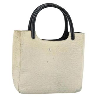 Prada Pre-owned Vintage Hand Bag - Dames - Pre-owned - Beige - Maat: ONE Size Leer