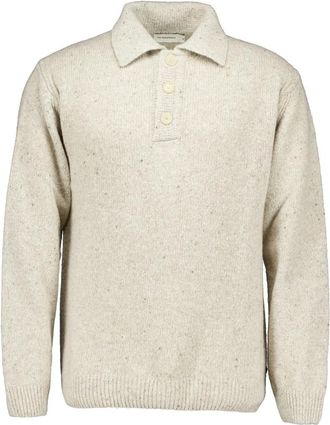 The Goodpeople Kpolo Polos - Heren - Ronde hals truien - Beige - M - Truien & Vesten