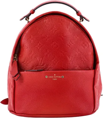 Louis Vuitton Red Monogram Empreinte Leather Sorbonne Backpack (Authentic Pre- Loved)
