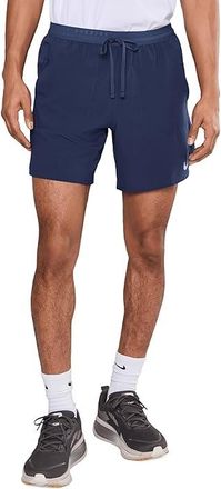 Nike Dri-FIT Stride 7 Brief Shorts Mens Workout Midnight Navy/Reflective Silver : 2XL 7, Polyester