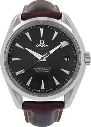 Omega Pre-owned Omega Seamaster Aqua Terra 150M Master Co-Axial Black Dial Mens Watch 231.12.42.21.01.003