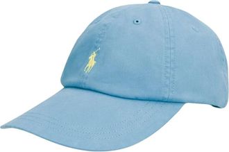 Polo Ralph Lauren Baseballpet met logo-detail - Dames - Petten - Blauw - ONE Size - Katoen - Accessoires