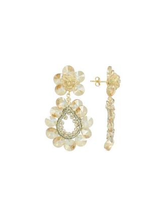 Lott. Gioielli CE SI Flower Double Drop S / M - Champagne at Nordstrom