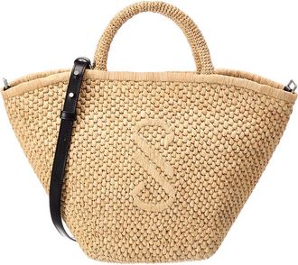 Proenza Schouler Chelsea Large Raffia & Leather Tote