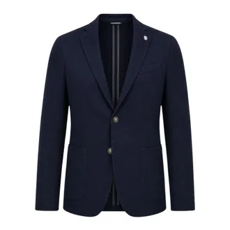 Daniele Alessandrini Giacca Monopetto - male - Daniele Alessandrini - Blazers - Blue - 2XL - Jackets