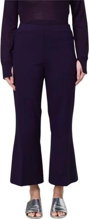 Liviana Conti Cropped Broek - Dames - Vrijetijds broeken - Paars - S - Broeken