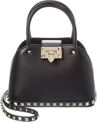 Valentino Rockstud Grainy Leather Shoulder Bag