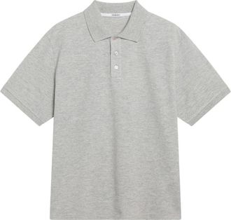 Saint Laurent Polo Shirts, male, Gray, Size: XL Polo Classique Bande