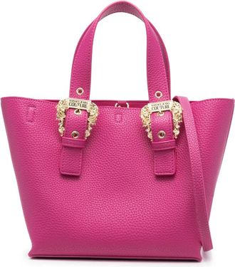 Versace Jeans Couture Love leren shopper - Roze