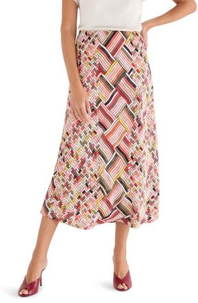 Nic+Zoe Colorweave Slip Skirt in Pink Multi at Nordstrom, Size Xx-Large