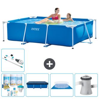 Intex Piscina Con Estructura Rectangular - 220x150x60 Cm - 7-piezas S21107
