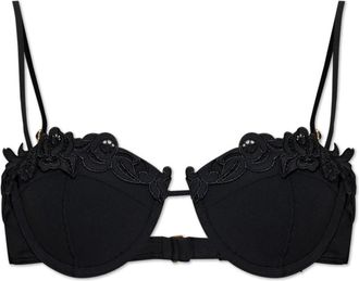Cult Gaia Greta Bikini Top - Dames - Bikinis - Zwart - S - Nylon - Badmode