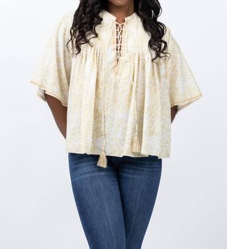 Maria Cher Almendro Emily Top In Pastel Lime