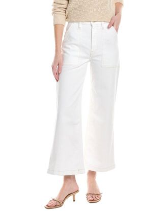 Hudson Jodie White Wide Leg Crop Jean