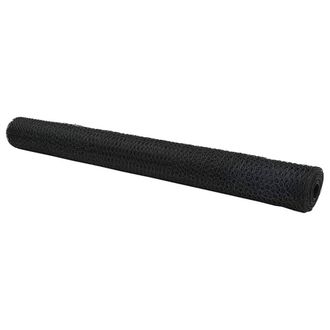 Berkfield Home Hexagon Fence Grey 1.2x50 m Steel