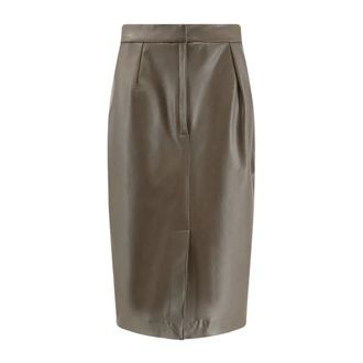 Stella McCartney Stella McCartney, Midi Skirts, female, Brown, Size: XS Altermat Midi Skirt