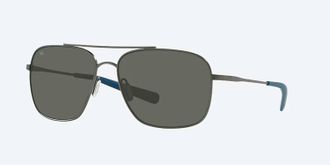 Costa Unisex Canaveral Polarized Sunglasses In Brushed Gray Frame Gray