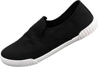 Generic Mens Slip-On Running Shoes, Classic Canvas Shoes, Soft and Comfortable Flat Low Trainers, Hands-Free Hiking Shoes, Breathable, Comfortable Walking Sho