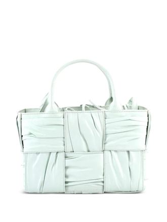 Bottega Veneta Arco Maxi Intrecciato Plisse Leather Mini tote bag - Verde