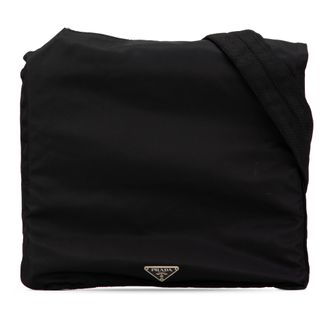 Prada Schoudertas van nylon met crossbody-ontwerp