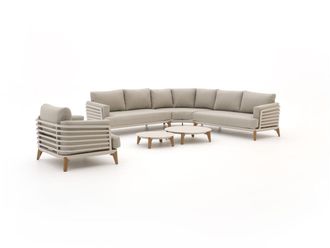 Bellagio la vita attrattiva Bellagio Esenta hoek loungeset 6-delig 6-zits