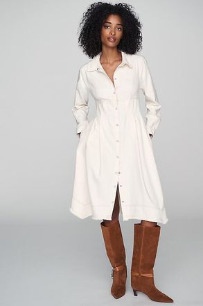Pilcro Denim Waisted Midi Shirtdress