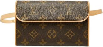 Louis Vuitton Pre-owned Pochette Florentine Monogram Heuptas - Dames - Vintage Heuptassen - Bruin - ONE Size - Leer - Vintage