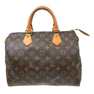 Louis Vuitton Speedy Handbag Monogram Canvas Brown Canvas Handbag (Pre-Owned)