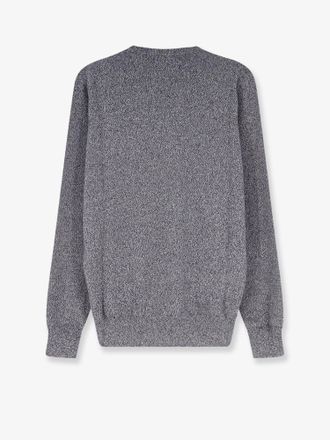 Brunello Cucinelli Mens V-Neck Cashmere Sweater Grey