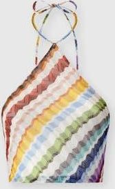 Missoni Zig Zag Tulle Halterneck Top in Multicoloured at Nordstrom, Size 38