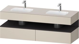 Duravit Qatego Lavabo Encastrado Con Base De Lavabo Consola, - Duravit