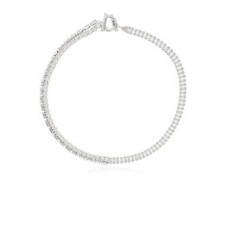 Ferragamo Necklaces, female, Gray, Size: ONE SIZE Crystal Necklace