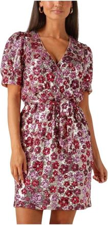 Freebird by Steven Dieke SS Mini Jurk - Dames - Korte kleedjes - Roze - XS - Kleedjes