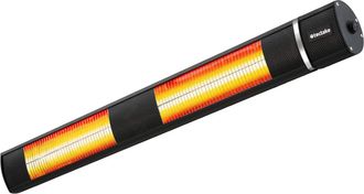 TecTake Calefactor radiante por infrarrojos de 3000 W de aluminio, negro