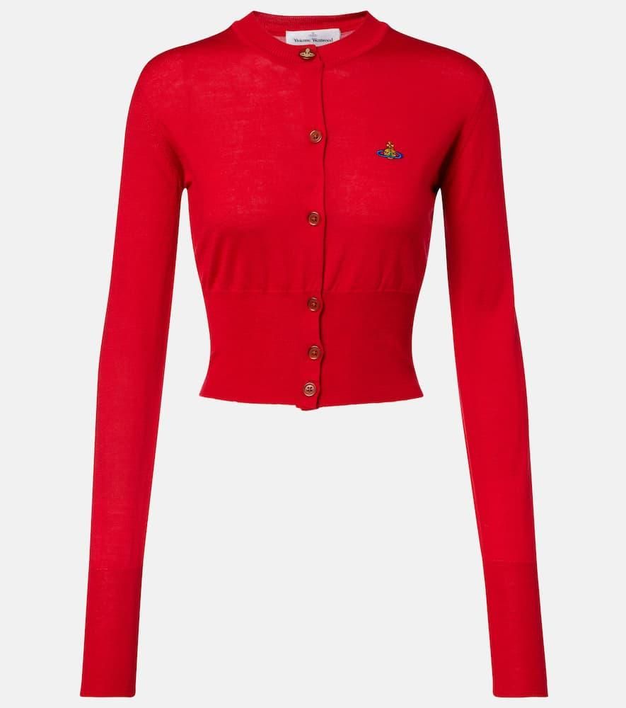 Lange gemêleerde cardigan voor dames in Paars