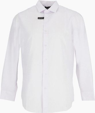 Scotch & Soda Mens Pattern Long Sleeve Shirt Collar Shirt - Purple - Size: 14.5 inch