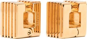 Khaite Empire kleine oorbellen met gegraveerd logo - Goud