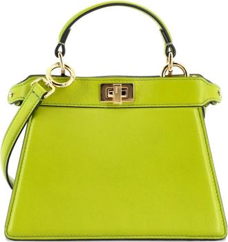 Fendi Peekaboo ISeeU Bag Leather Petite crossbody bag - Groen