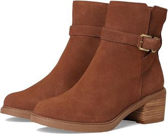 Toms Hailey Buckle Womens Boots Amber Brown : 8.5 B - Medium, Suede