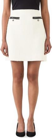 L.k. Bennett Charlee Tweed Skirt in Cream at Nordstrom Rack, Size 10 Us / 14 Uk