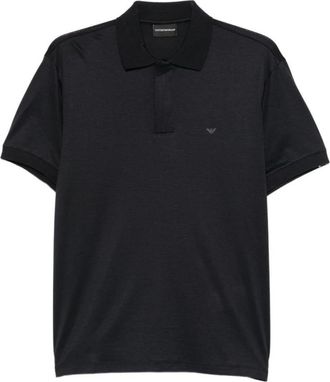 Emporio Armani Piqu&eacute; Polo Shirt met Logo - Heren - Polos - Blauw - XL - Tops