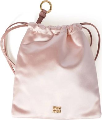 Miu Miu Trousse make up in raso - Rosa