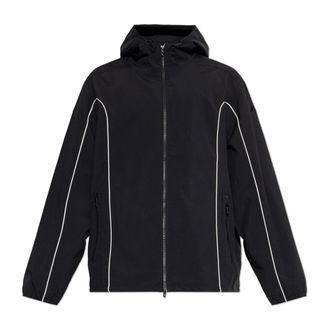 Diesel Rain Jackets, male, Black, Size: 2XL J-Hives-Wrd Jacket