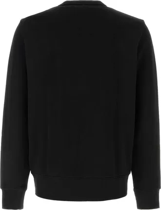 HUGO BOSS Cotton Crew-Neck Sweatshirt - Black