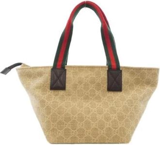 Gucci Pre-owned Tote Bags, female, Beige, Size: ONE SIZE Pre-owned Vintage Tote Bag