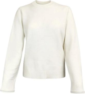 Fabiana Filippi Round-neck Knitwear, female, Beige, Size: S Fabiana Filippi Sweaters