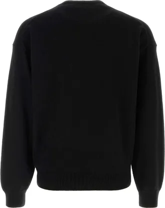 Tom Ford Mens Black Cashmere Blend Sweater Exterior: Nylon Maglieria